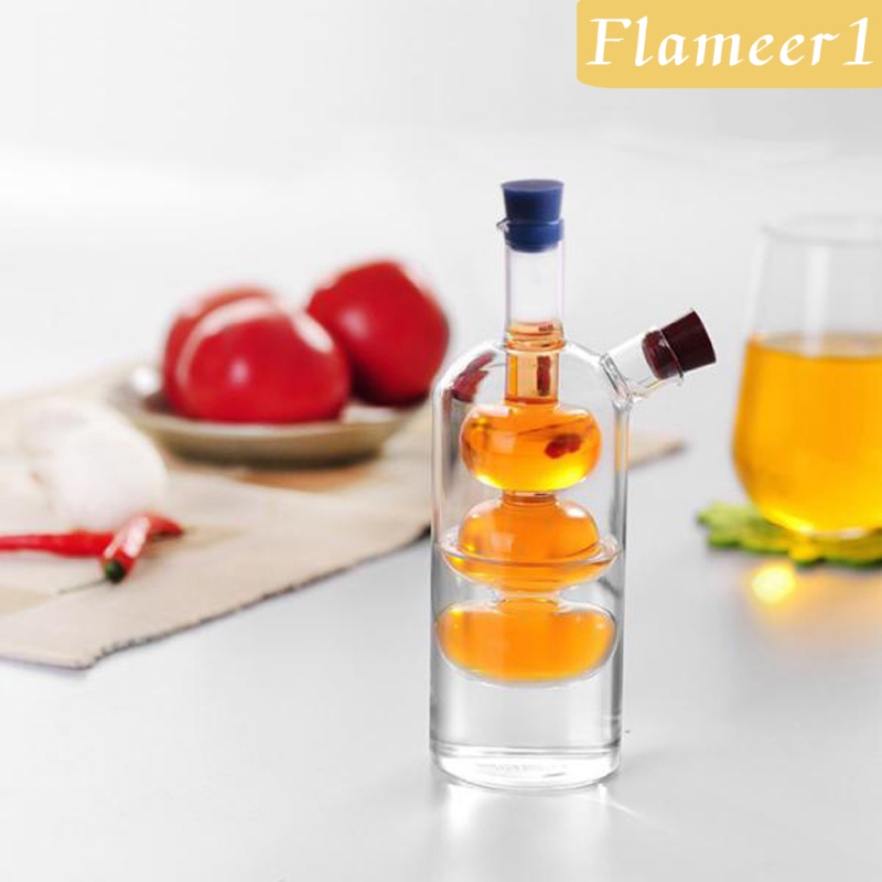 [flameer1] Bộ Bình Đựng Dầu Và Giấm Có Nút Bần Có Thể Tháo Rời Và Vòi Rót Dầu Ô Liu Kép