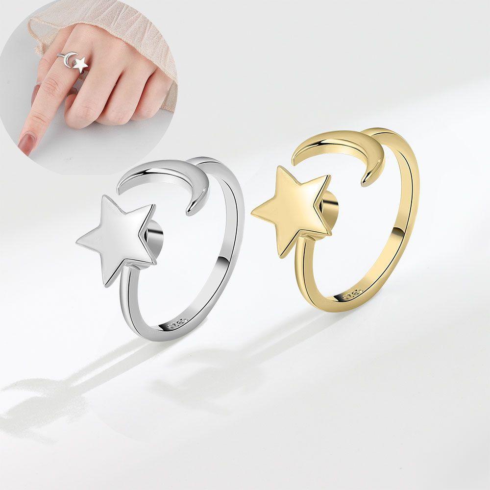 Nhẫn Giảm Căng Thẳng Hình Trăng Sao