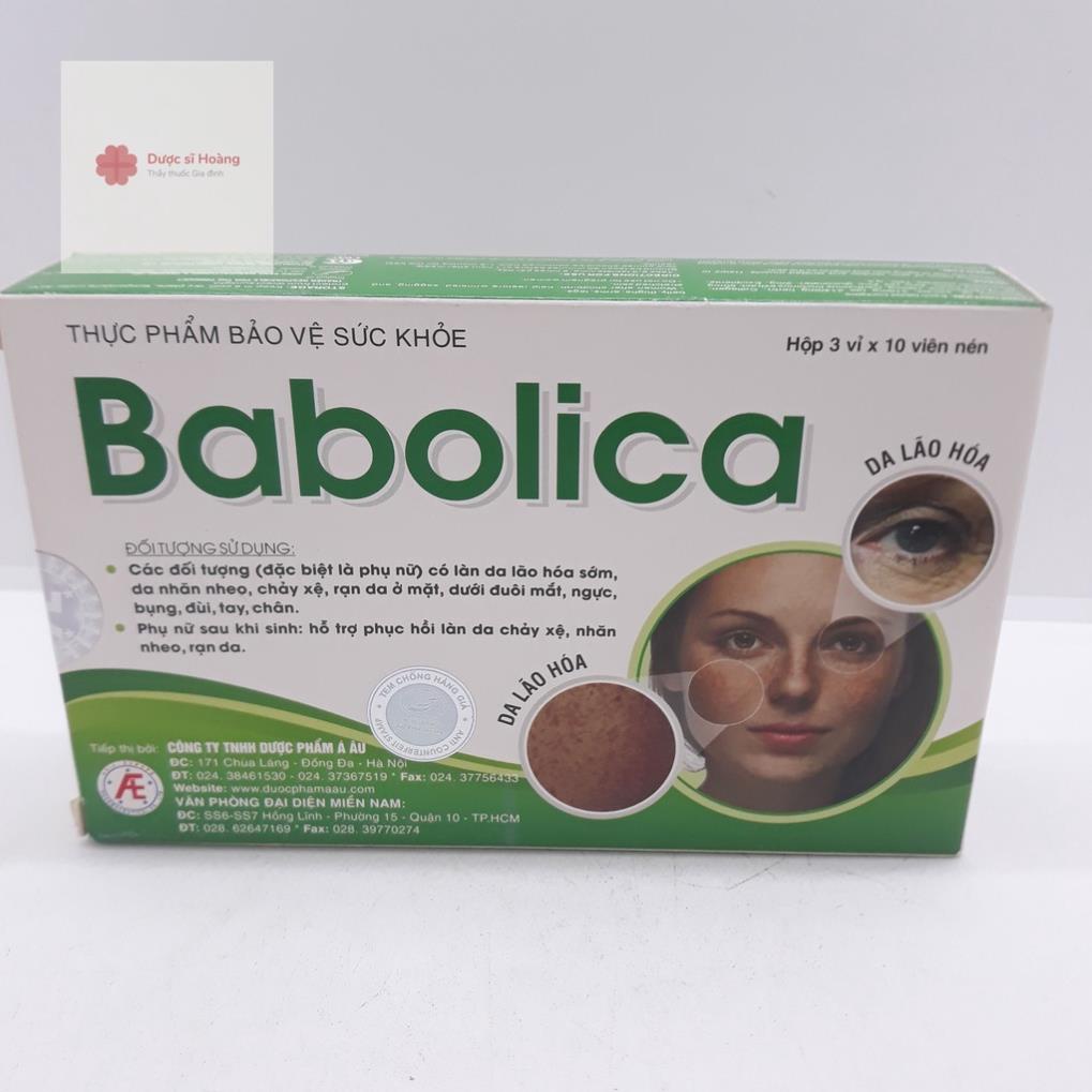 Babolica - Chống rạn da, chảy sệ và lão hóa sau sinh hộp 30 viên