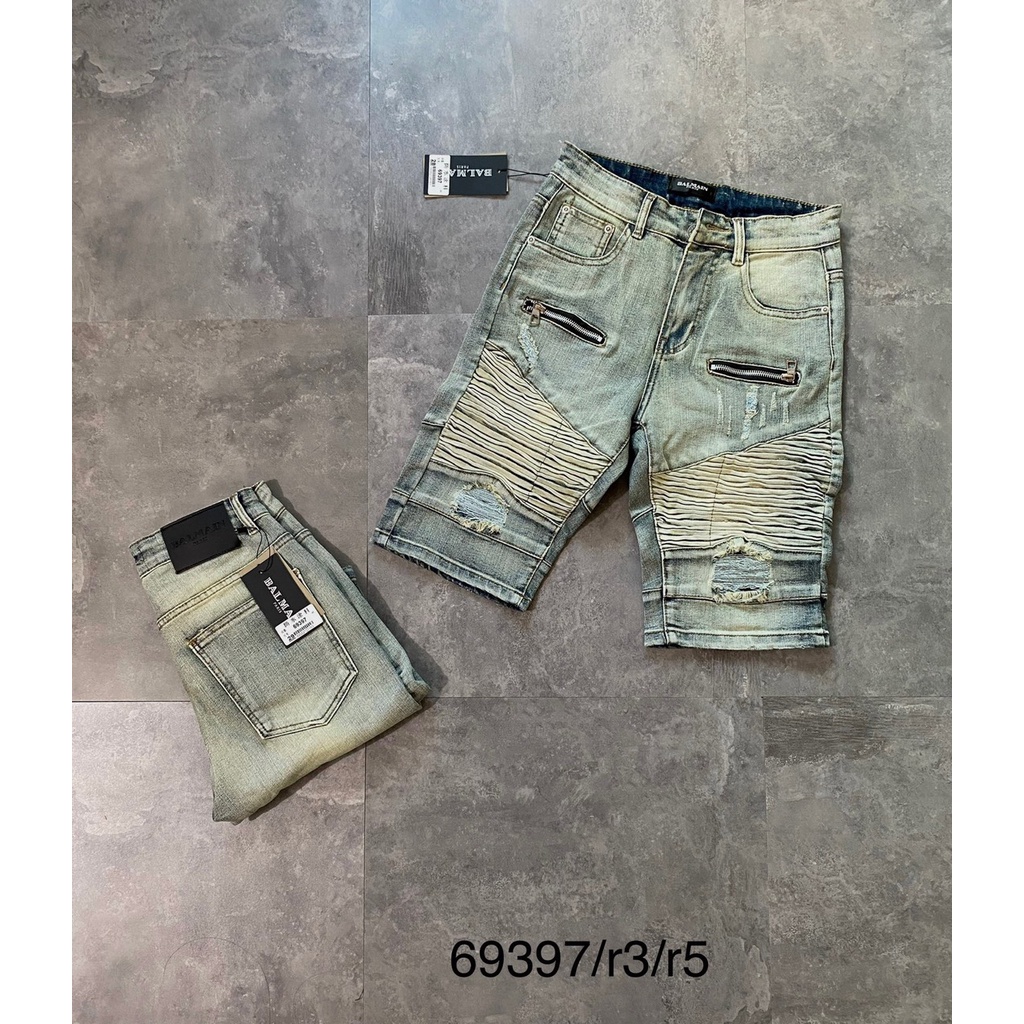 Quần Jeans Ngố Nam Vá Logo Cao Cấp - Quần Bò Ngố Khoá Túi Cực Xịn