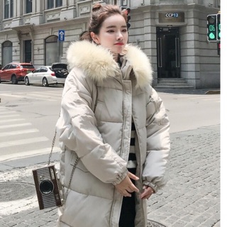 Áo phao cổ lông dáng dài cao cấp (Ảnh thật ở cuối)