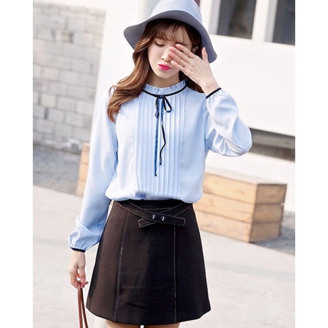 Áo Kiểu Xếp Ly Mặt Trước Alice