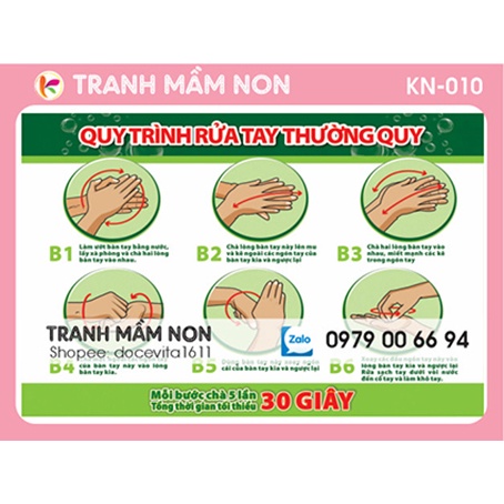 QUY TRÌNH RỬA TAY THƯỜNG QUY KN-010