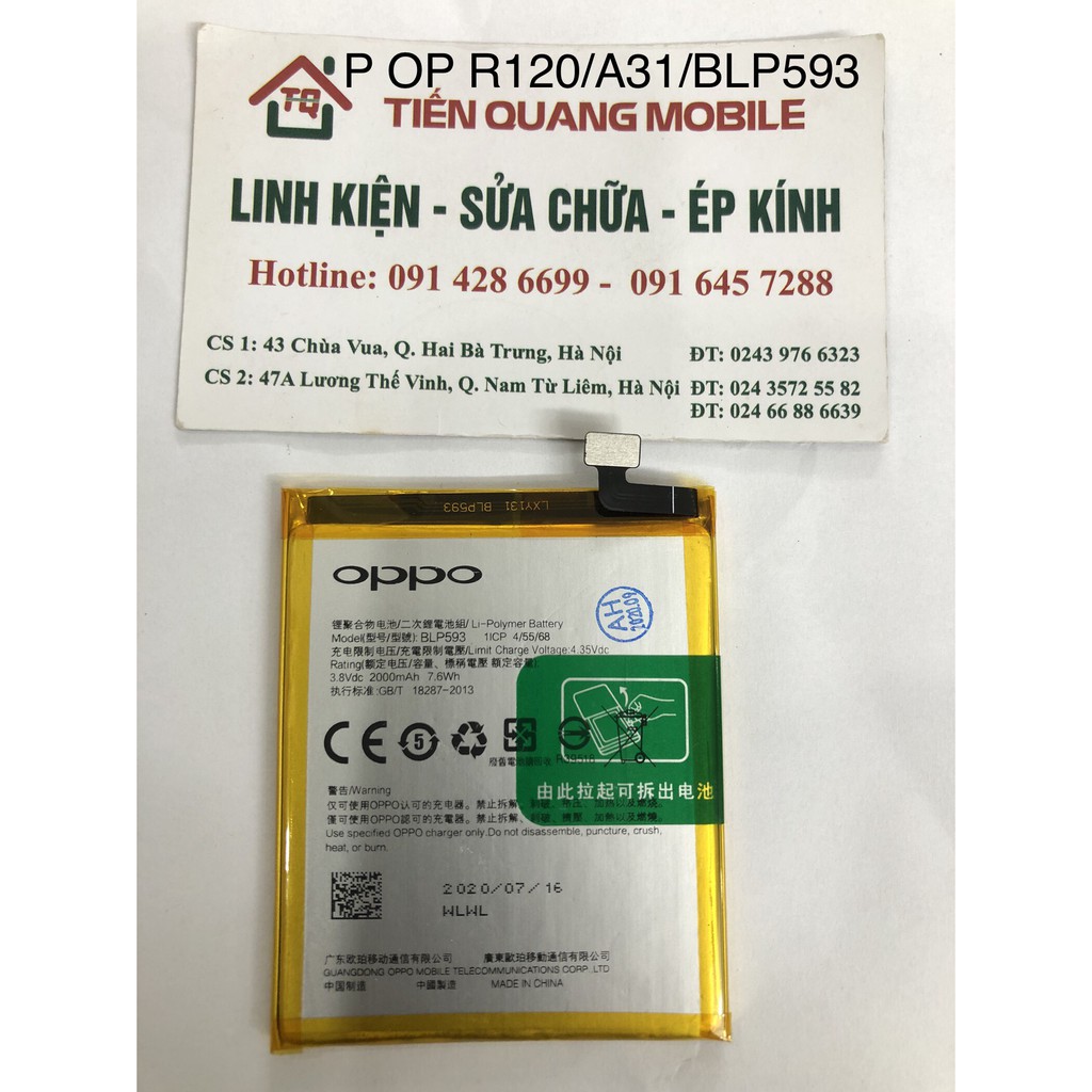 Pin Oppo R120/A31/BLP593