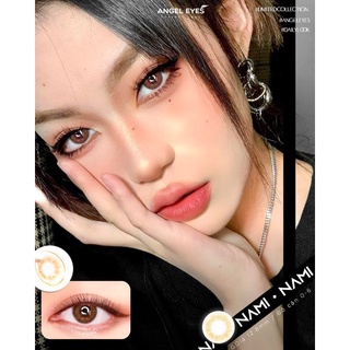 [GIÁ TỐT] Lens cận màu nâu tự nhiên và kính áp tròng cận nâu tây Angel Eyes - Độ cận 0-8 - Đường kính 13.8mm-14.7mm