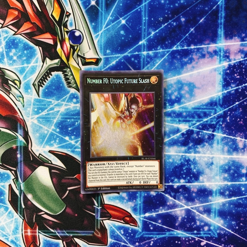 Thẻ bài Yugioh chính hãng TCG US Number F0: Utopic Future Slash - BLAR-EN046 - Secret Rare 1st Edition