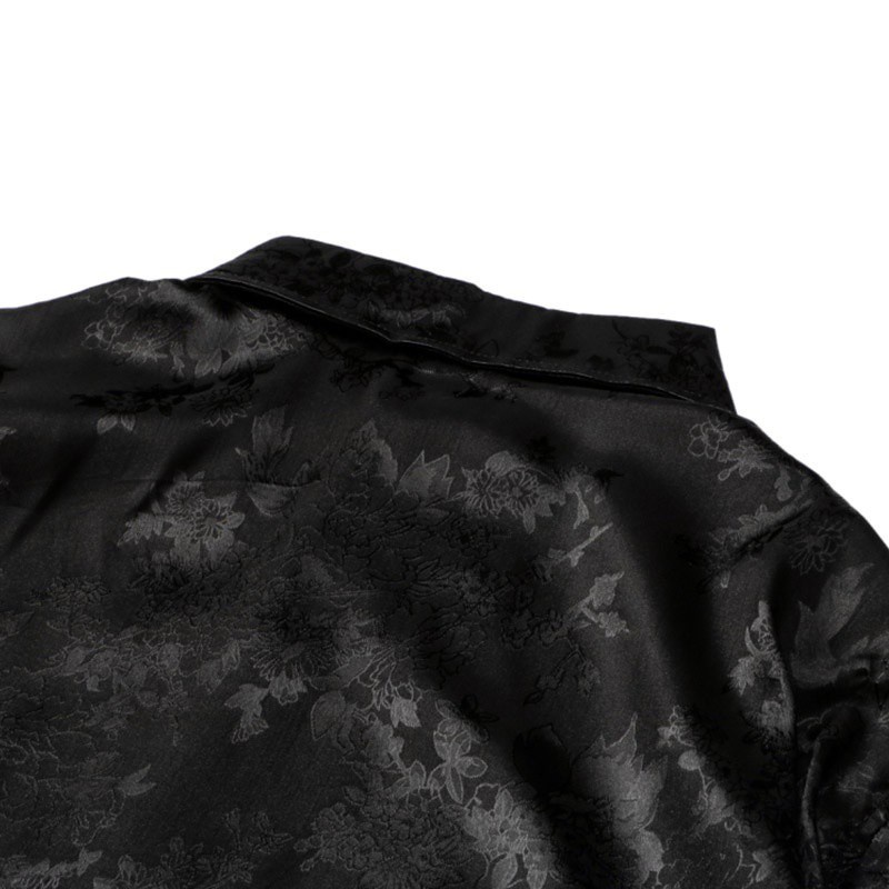 Áo Sơ Mi Nam Dài Tay Cổ Bẻ Màu Đen Trơn Thời Trang