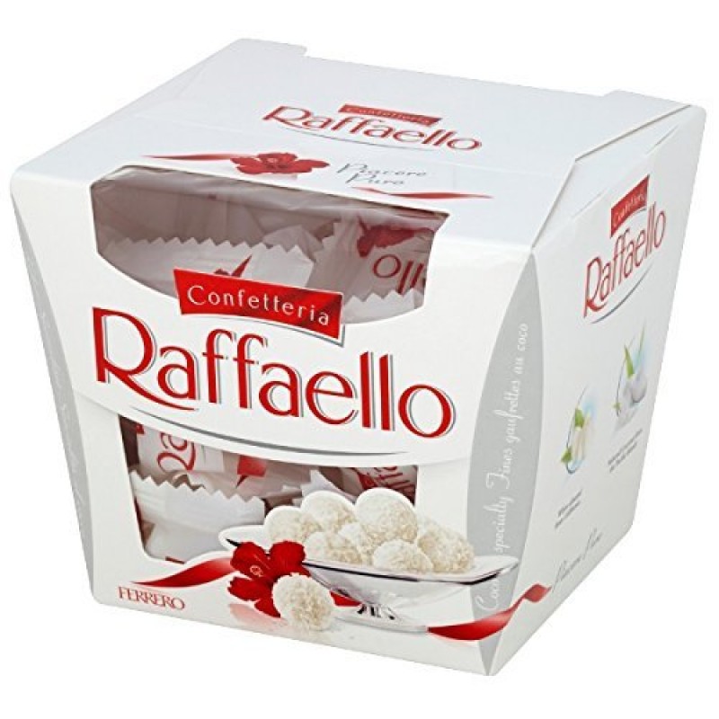 Chocolate Ferrero RAFFAELLO Coconut Almond 230g - Socola trắng phủ dừa và nhân hạnh nhân