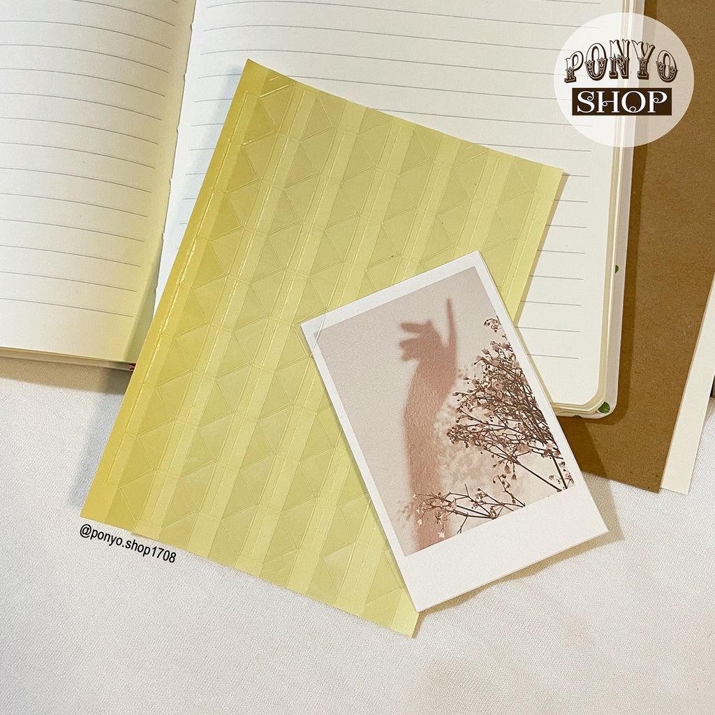 Sticker góc ảnh trong suốt trang trí Scrapbook/album ảnh