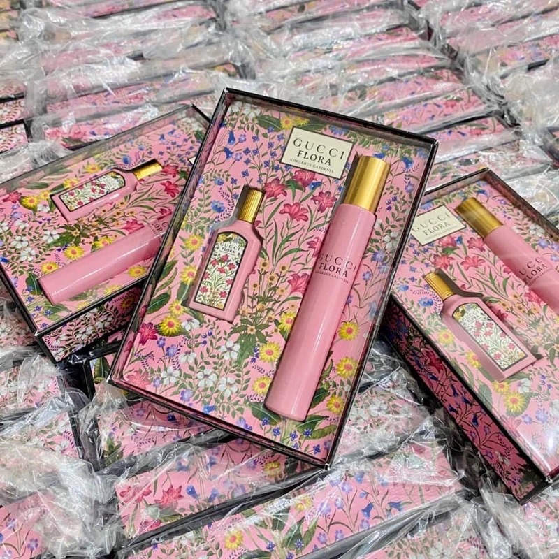 🆂🅶.🆂🅲🅴🅽🆃 Set nước hoa Gucci Flora Gorgeous Gardenia EDP 7,4ml + 5ml