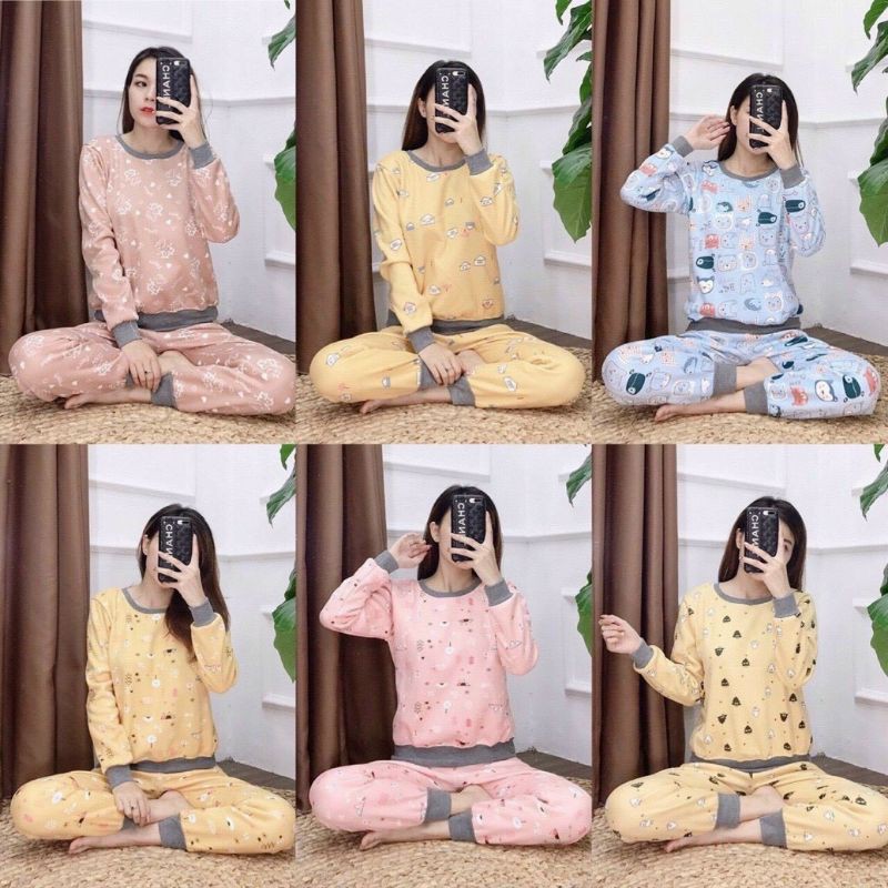 Set bộ nỉ bông thu đông.