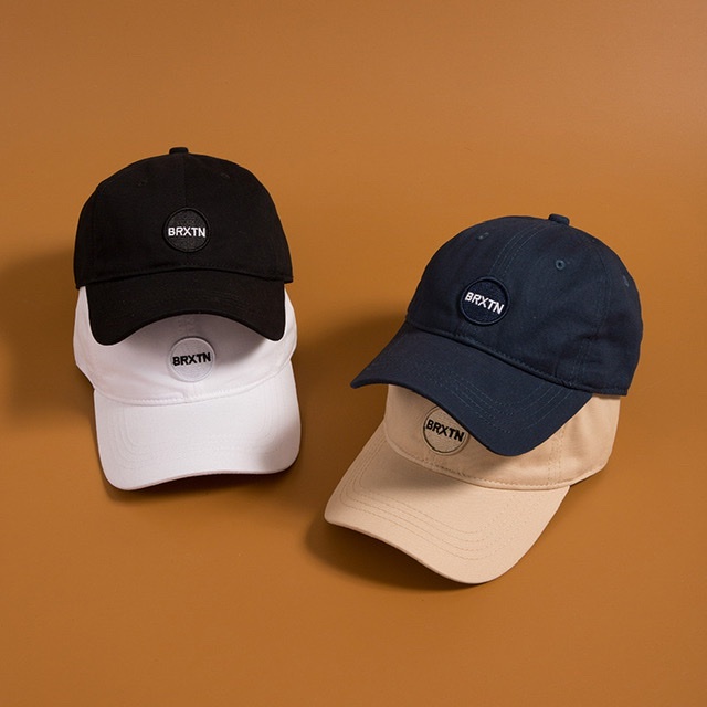 Mũ Lưỡi Trai Bóng Chày LINJW Mềm Thêu logo BRXTN Chữ Có Thể Điều Chỉnh Phong Cách Hàn Quốc đẹp