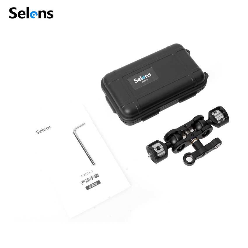Cánh Tay Nối Máy Ảnh Đầu Bi Kép Selens 1 / 4 3 / 8 Inch