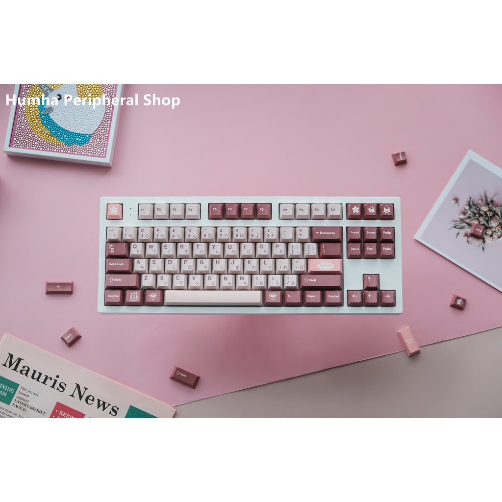 Daifuku Bộ Bàn Phím Cơ 120 Phím Nhuộm Màu Chất Liệu PBT Chuyên Nghiệp