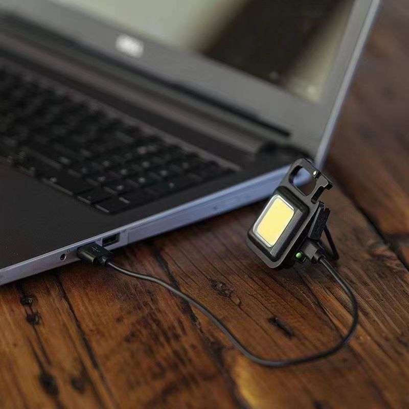 Đèn Led COB Móc Khóa  Siêu Sáng Đi Rừng, Dã Ngoại Đa Năng , Nam Châm