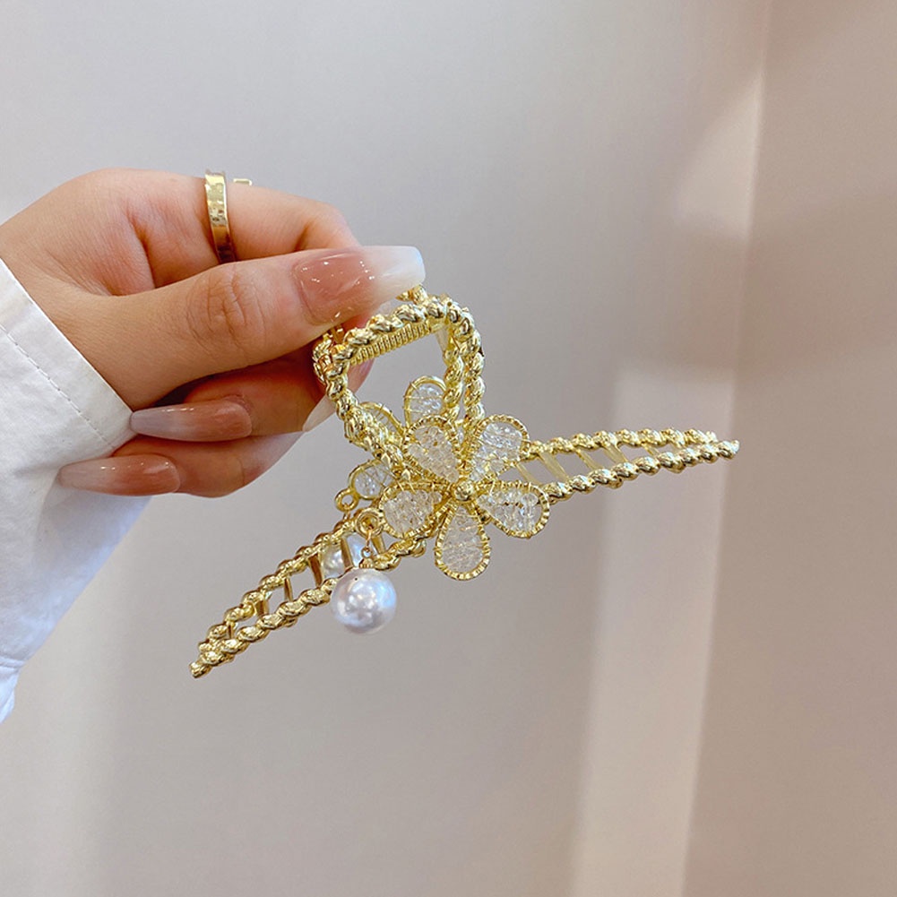 Kẹp Tóc Kim Loại Họa Tiết Hình Học Thời Trang