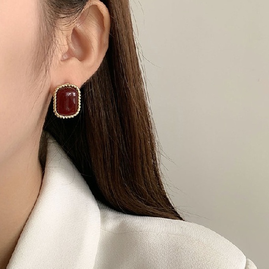 Khuyên Tai Nữ Đính Ngọc Thời Trang Hàn