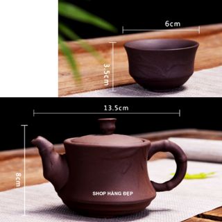 Bộ ấm chén du lịch Tử Sa