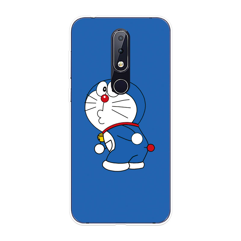 Ốp Lưng Nokia 6.1 7.1 Plus 8 8.1 X6 X7 TPU mềm Case Doraemon