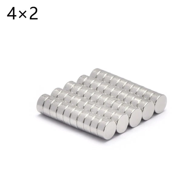 10 viên Nam Châm trắng 4x2mm, loại nam châm đất hiếm lực hút mạnh