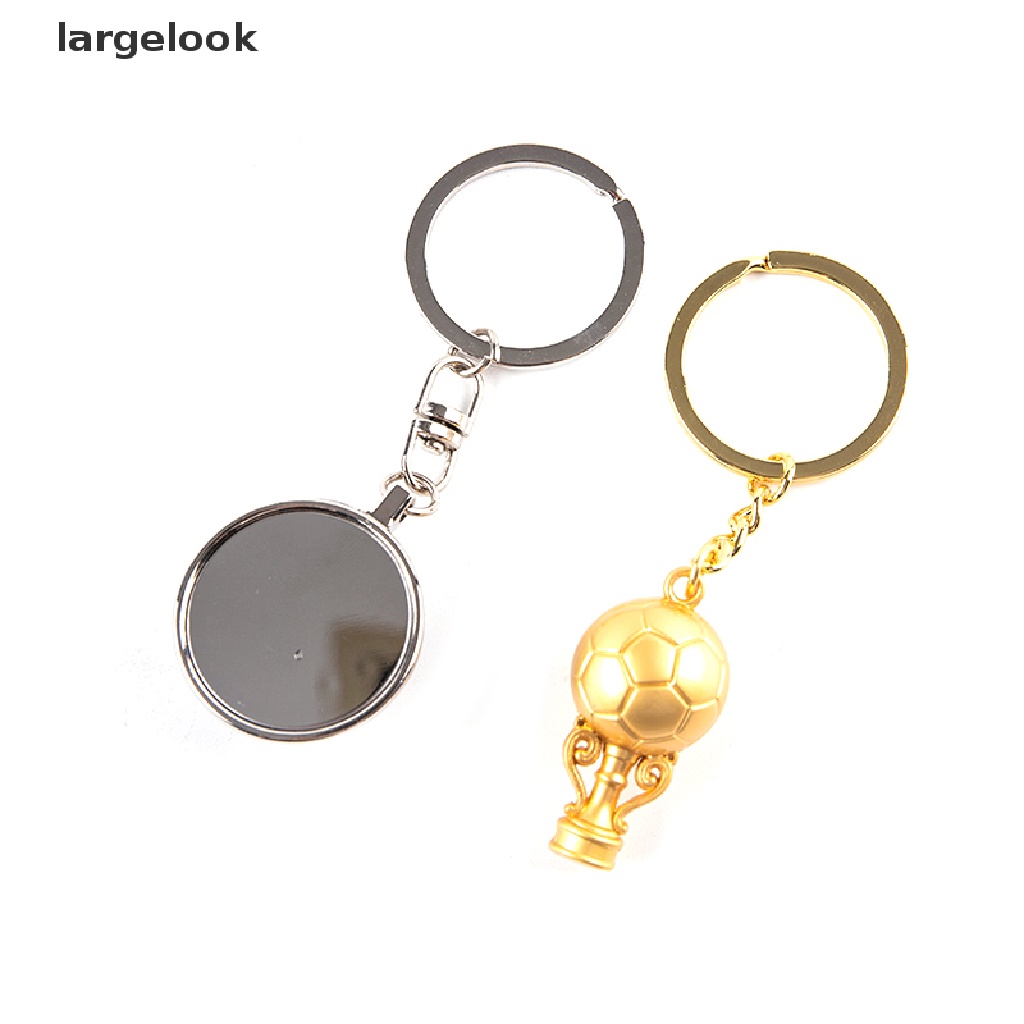 Móc Khóa Kim Loại Mạ Vàng Hình Quả Bóng Đá Và Bóng Đá Nhiều Màu Sắc ♨Nóng Bỏng