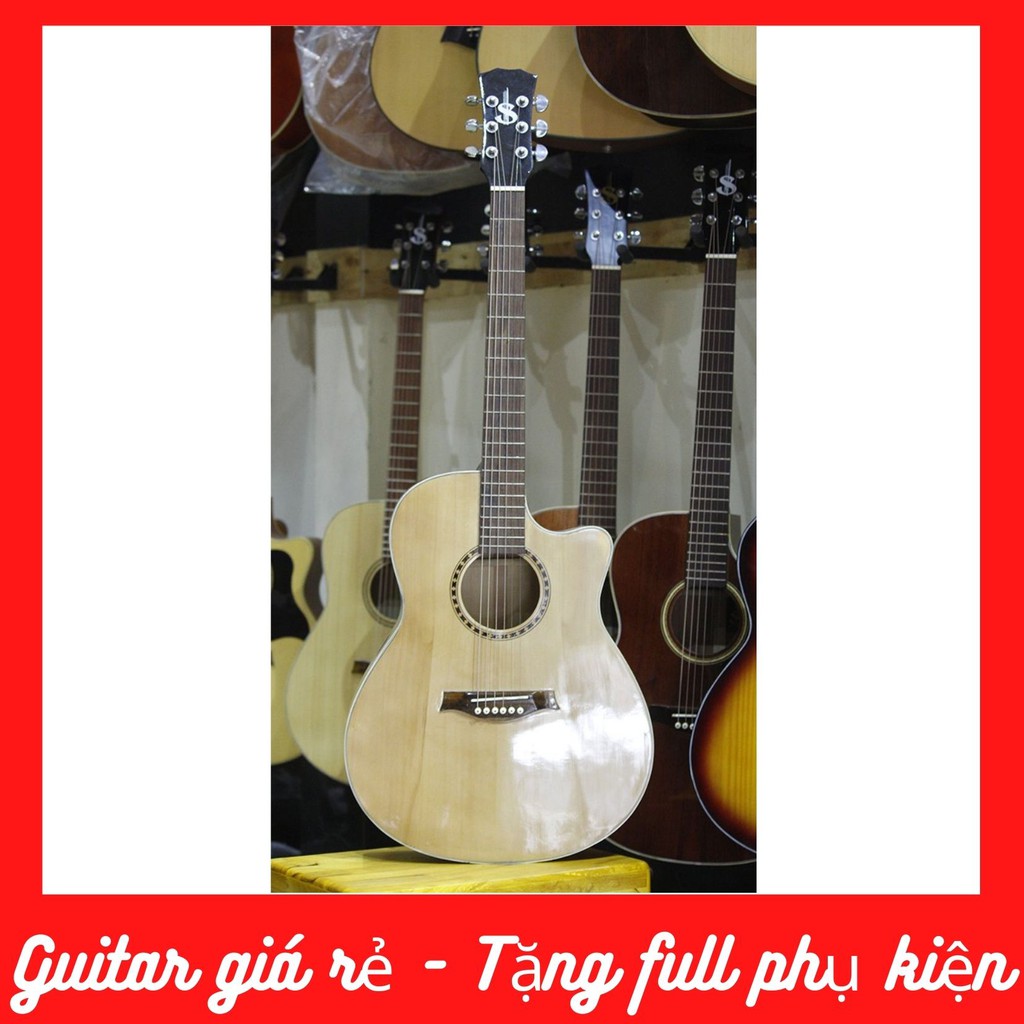 Guitar Accoustic giá rẻ cho học sinh , sinh viên , kèm phụ kiện