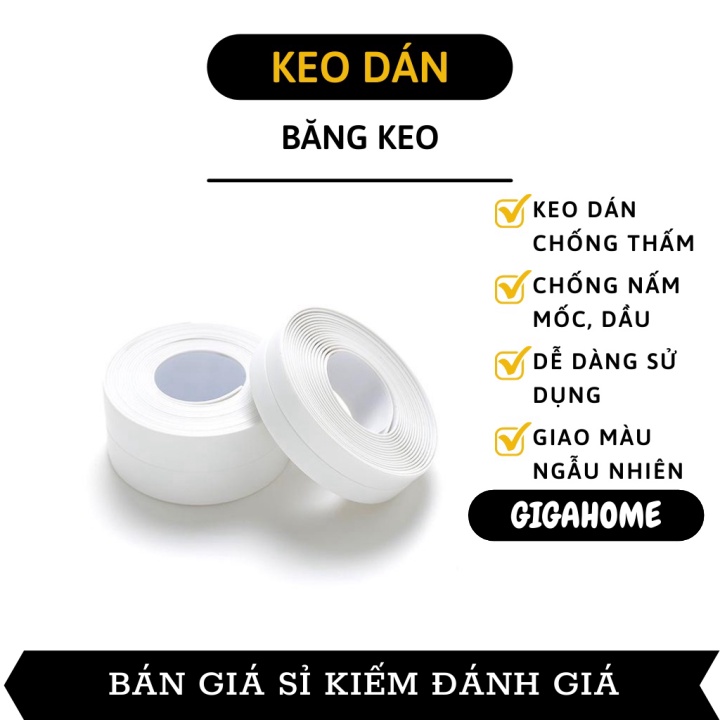 Keo Dán Chống Thấm GIGAHOME Cuộn Keo Dán Viền Bảo Vệ Bếp Chống Ố Vàng Các Khe Hở  4658