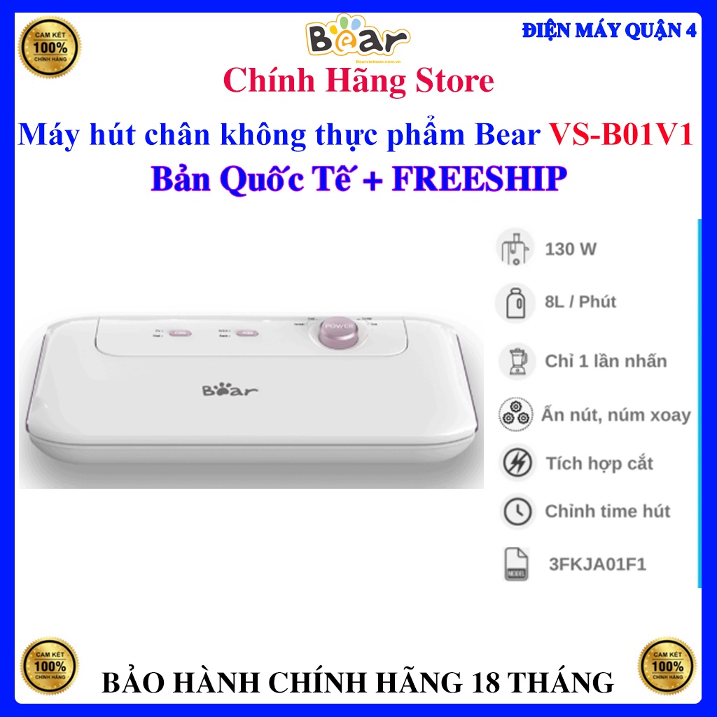Máy hút chân không thực phẩm Bear VS-B01V1 - Bear FKJ-A01F1