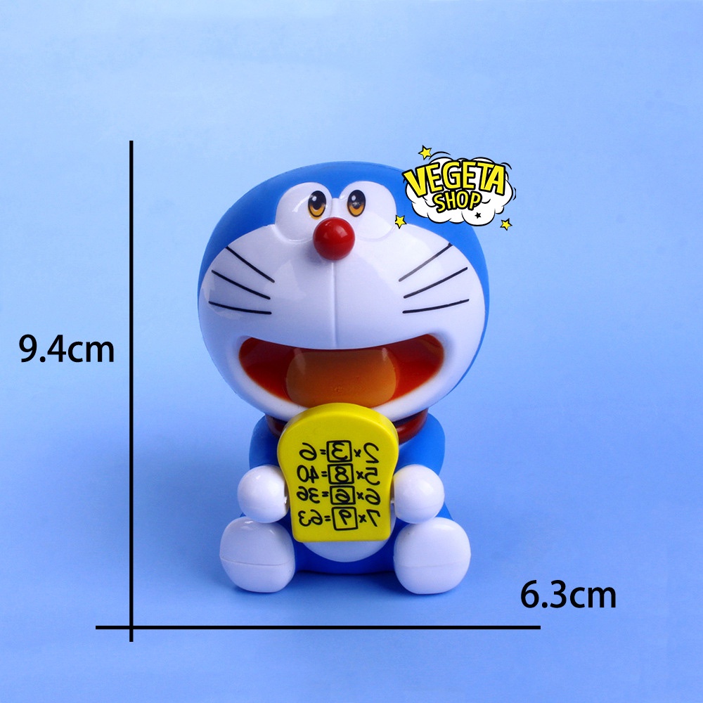 Mô hình Doraemon - Mô hình 6 tư thế Doremon cầm bánh ngồi đứng vẫy tay nằm ngủ bằng nhựa - Cao 8~10cm