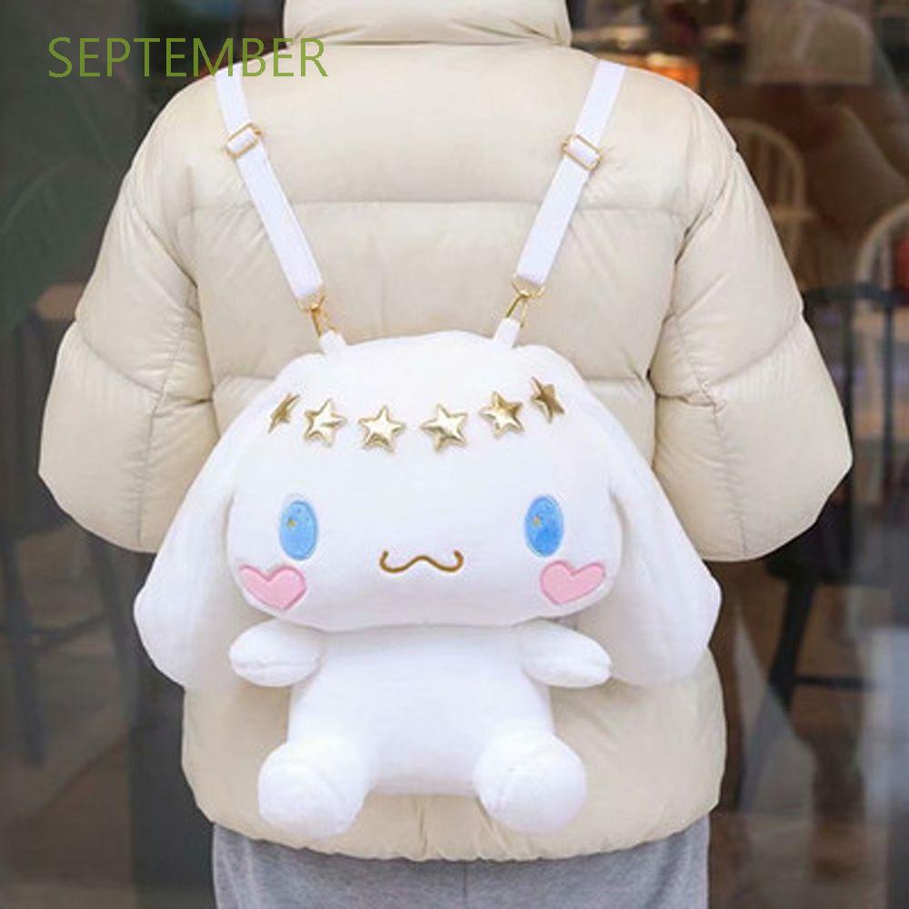 Balo đeo vai hình hoạt hình My Melody Pochacco Kuromi Kitty Jam nhồi bông dễ thương quà tặng dành cho bé