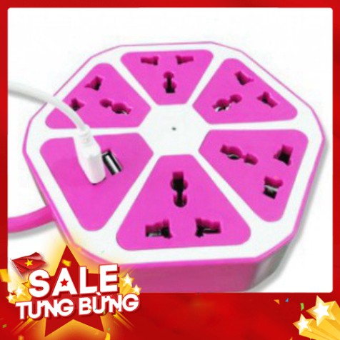 Ổ Cắm Điện Đa Năng Hình Trái Cam, Có Cổng Sạc USB Đa Năng Tiện Dụng - VietStore