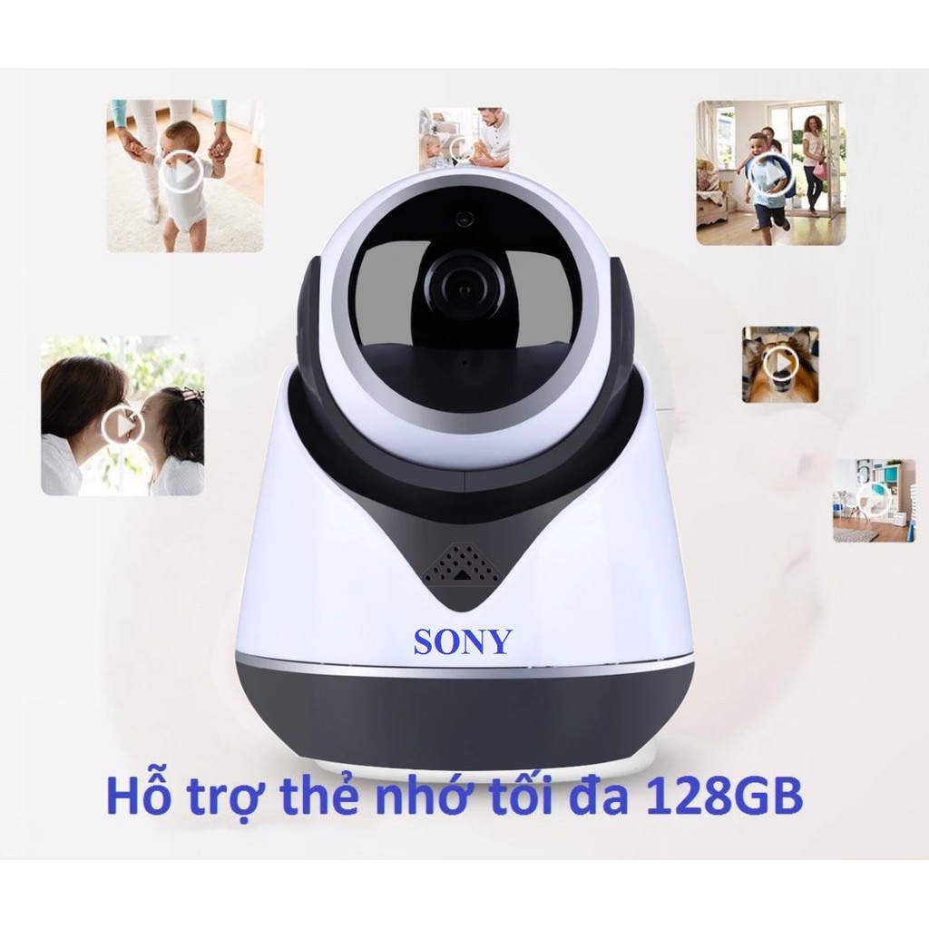 Camera IP kết nối Wifi Internet trong nhà Xoay 360 độ SONY-C19Y200 Full HD 1080P