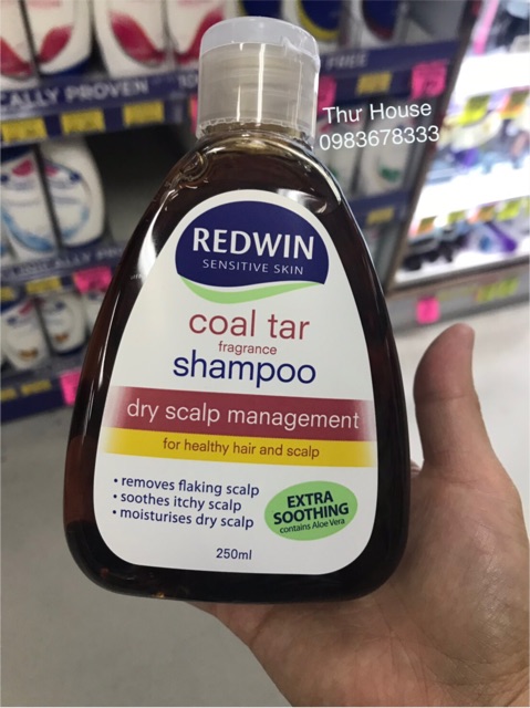 Dầu Gội Redwin Coal Tar Da Dầu Gàu Vảy Nến