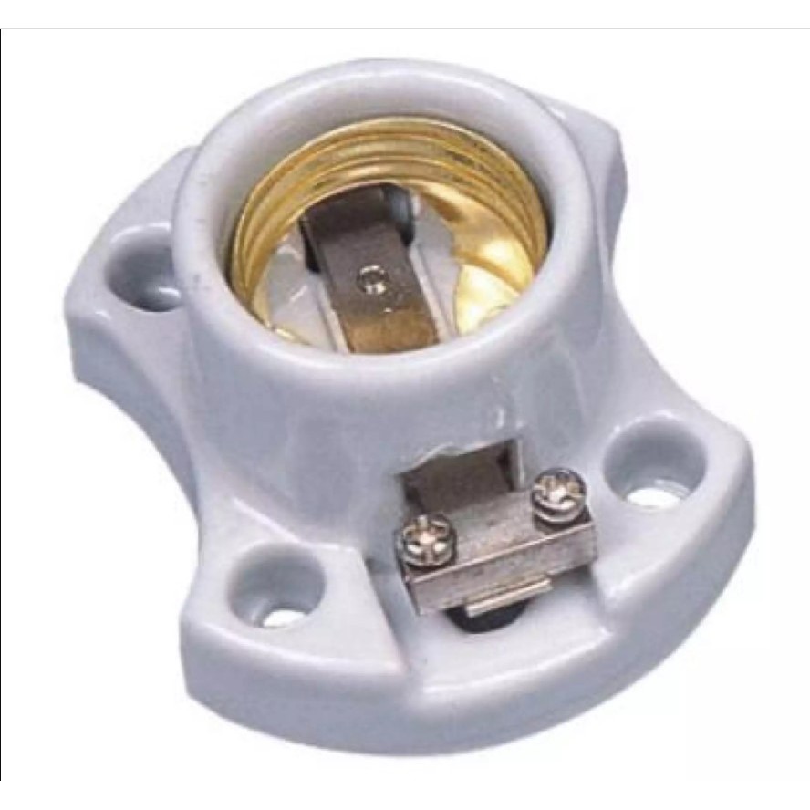 Đui đèn FE26/27 bằng sứ cao cấp