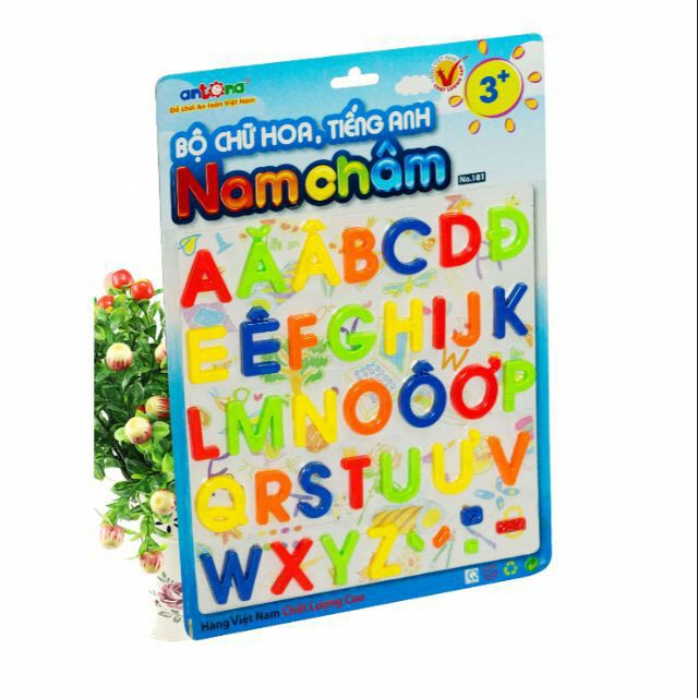 [Free ship] Bảng chữ cái nam châm (chữ hoa - tiếng Anh)