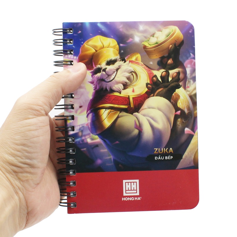 Sổ Lò Xo A6 Kẻ Ngang 200 Trang 70gsm Liên Quân - Hồng Hà 4170 - Zuka Đầu Bếp