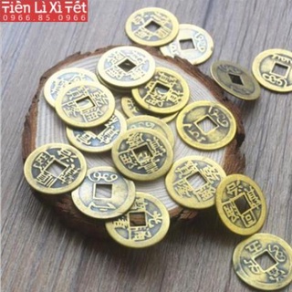 [PHONG THUY] Đồng Tiền Xu Âm Dương Chiêu Tài May Mắn