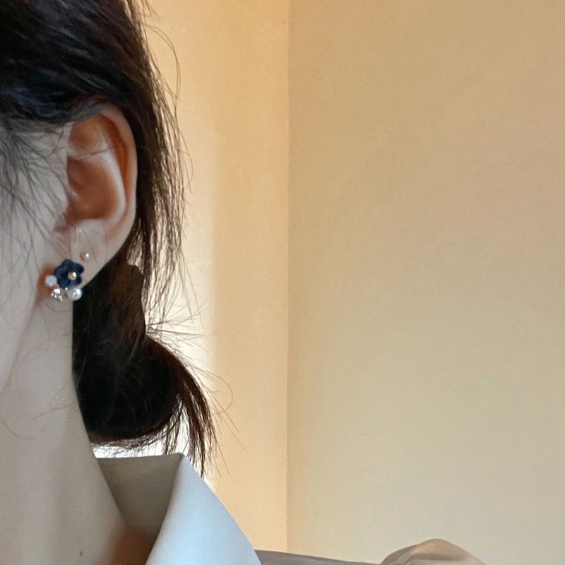 Khuyên Tai Hình Bông Hoa Phong Cách Hàn Quốc Thanh Lịch Dành Cho Nữ