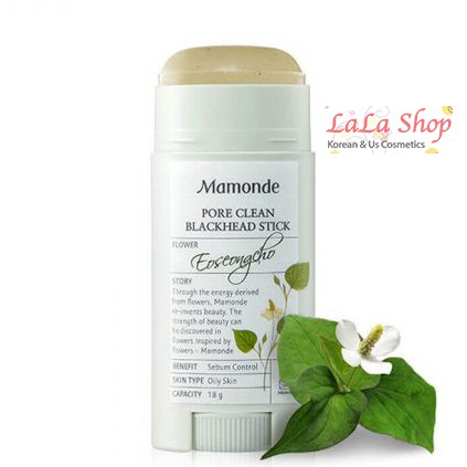 Thanh Lăn Mụn Đầu Đen Mamonde Pore Clean Blackhead Stick 18g