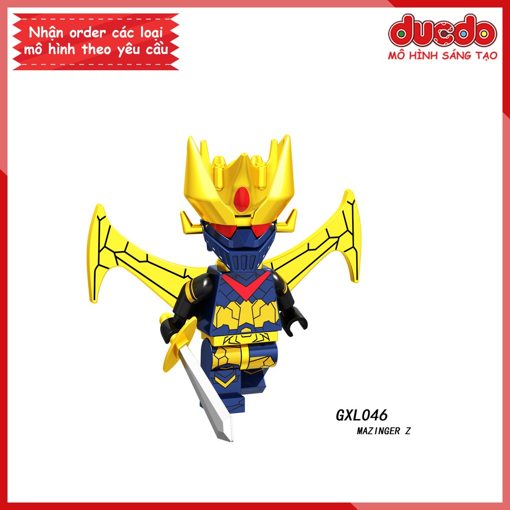 Minifigures siêu robot Mazinger Z - Đồ chơi Lắp ghép Xếp hình Mô hình Mini Iron Man PRCK GXL043 - GXL046 LeLe