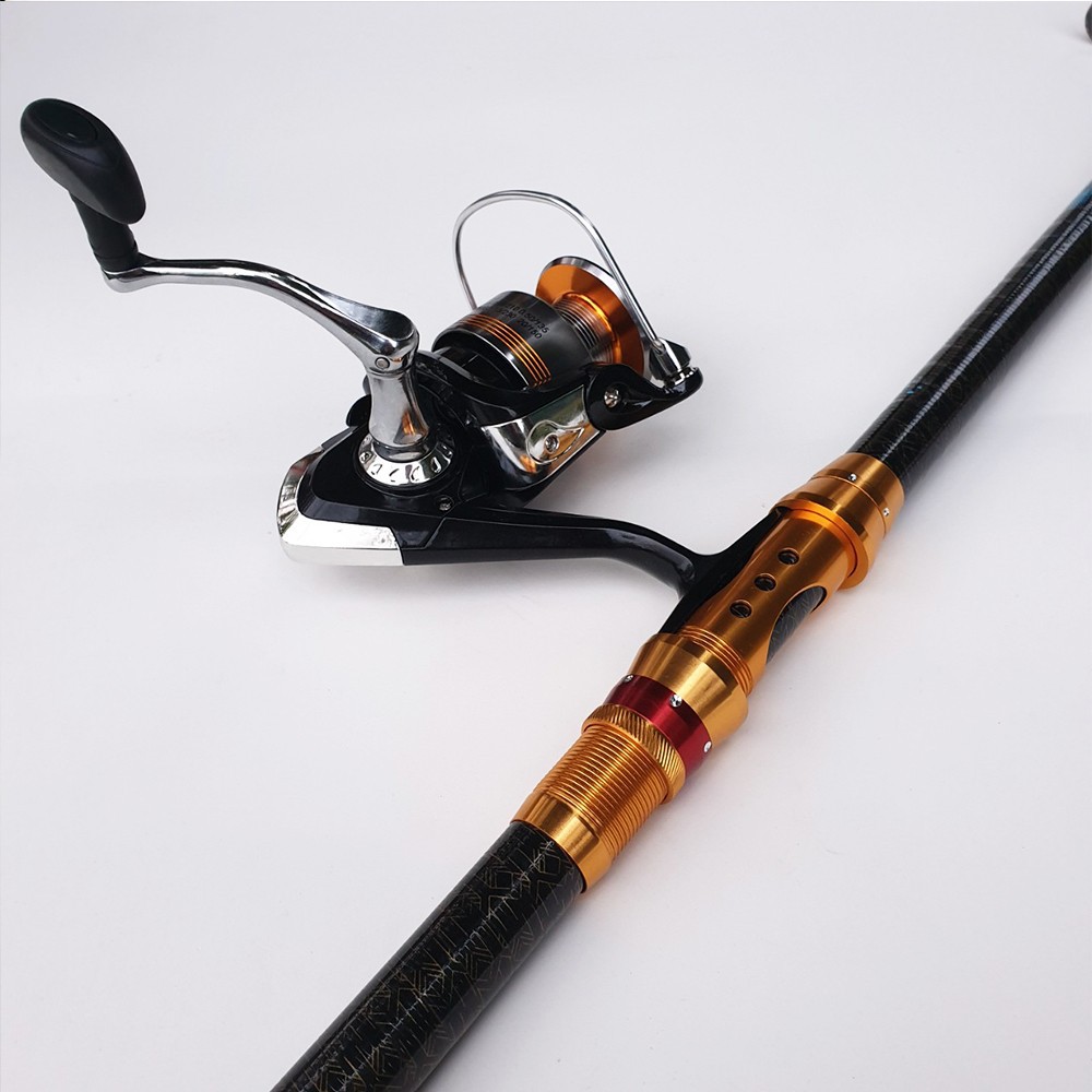 Bộ cần câu lục daiwa máy câu Expert full kim loại kèm bộ phụ kiện câu cá