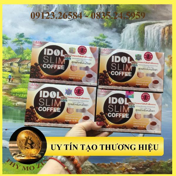 [ BỘ 4 HỘP  ] Cafe giảm cân, idol slim, cafe thái lan -(Hộp 10gói x 15g)