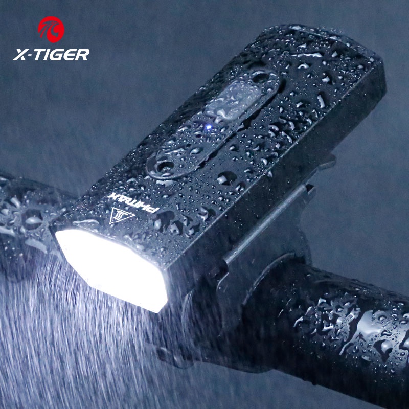 Đèn pha phía trước xe đạp X-TIGER 500lumen chống mưa sạc USB