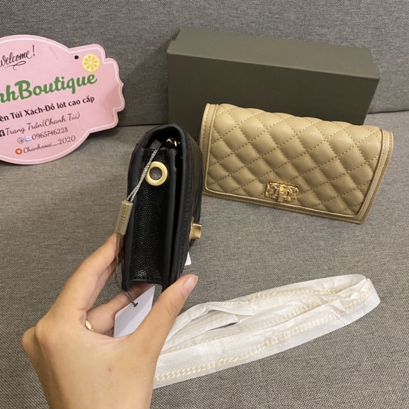 Túi xách nữ túi đeo chéo da sần 20cm full box