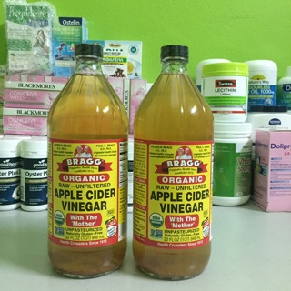 Giấm táo hữu cơ Bragg 473/946ml