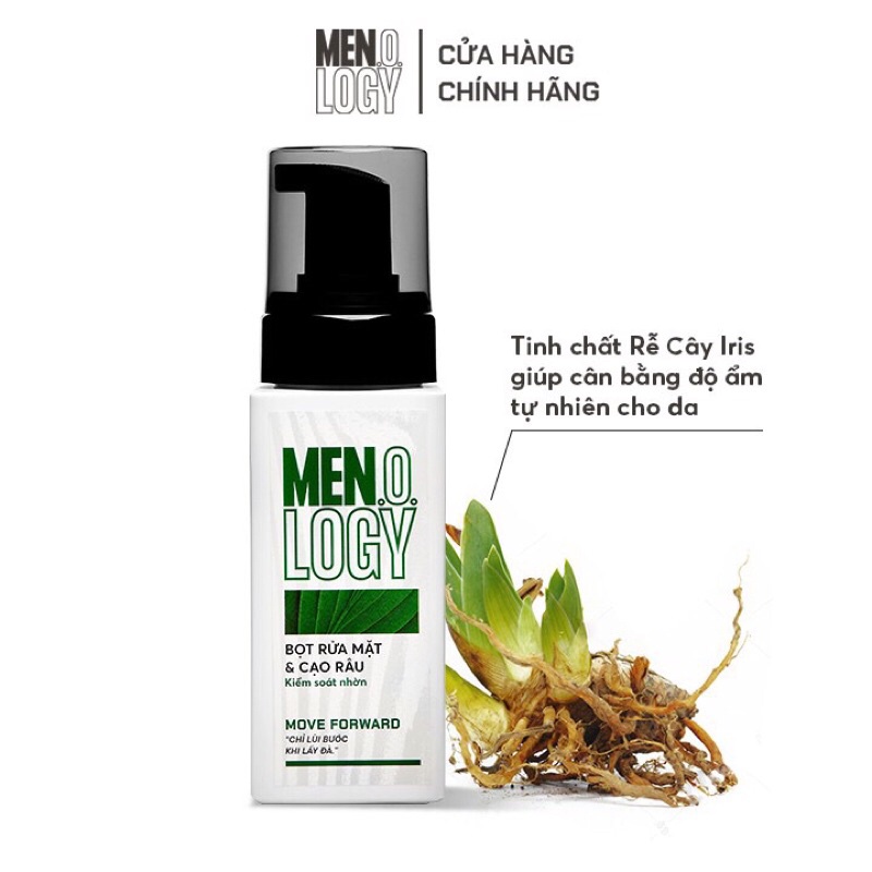 Combo Gel Tắm MEN.O.LOGY Ngăn Mùi 24h Move Forward 630ml + Bọt Rửa Mặt &amp; Cạo Râu MEN.O.LOGY Move Forward 100ml