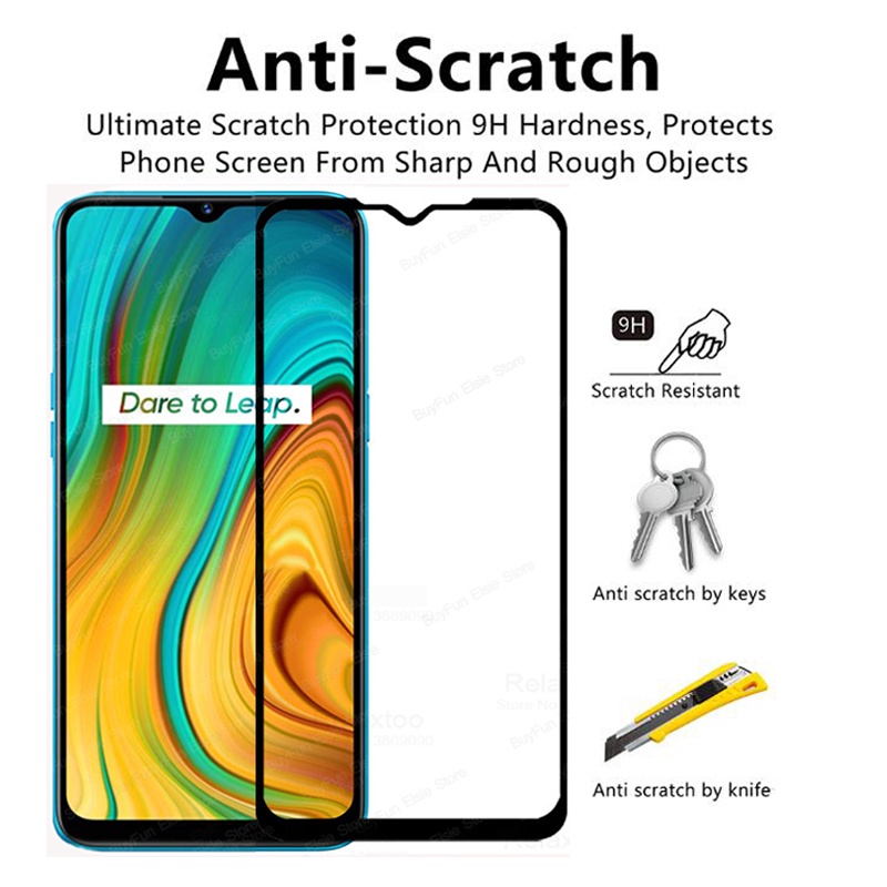 Kính Cường Lực Bảo Vệ Toàn Màn Hình 2 Trong 1 Cho Oppo Realme C3 C 3 Realmec3 Rmx2027 Rmx202