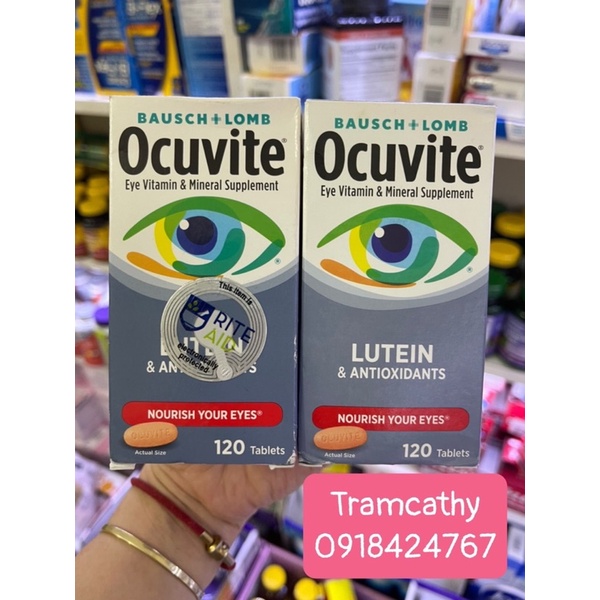 Ocuvite 120 viên bổ mắt dành cho người trẻ dưới 50 tuổi
