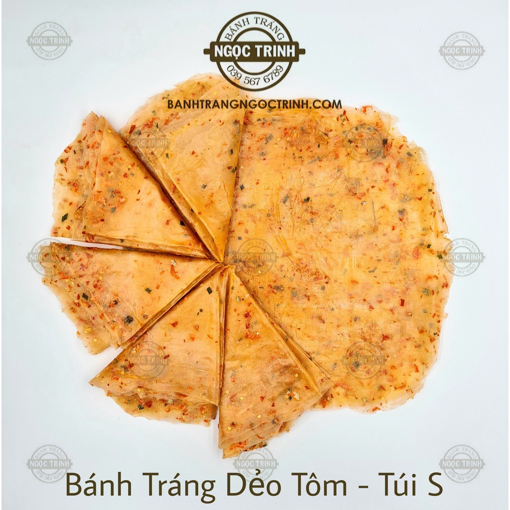 (Túi Small) Bánh tráng dẻo tôm cao cấp siêu ngon bánh tráng Ngọc Trinh