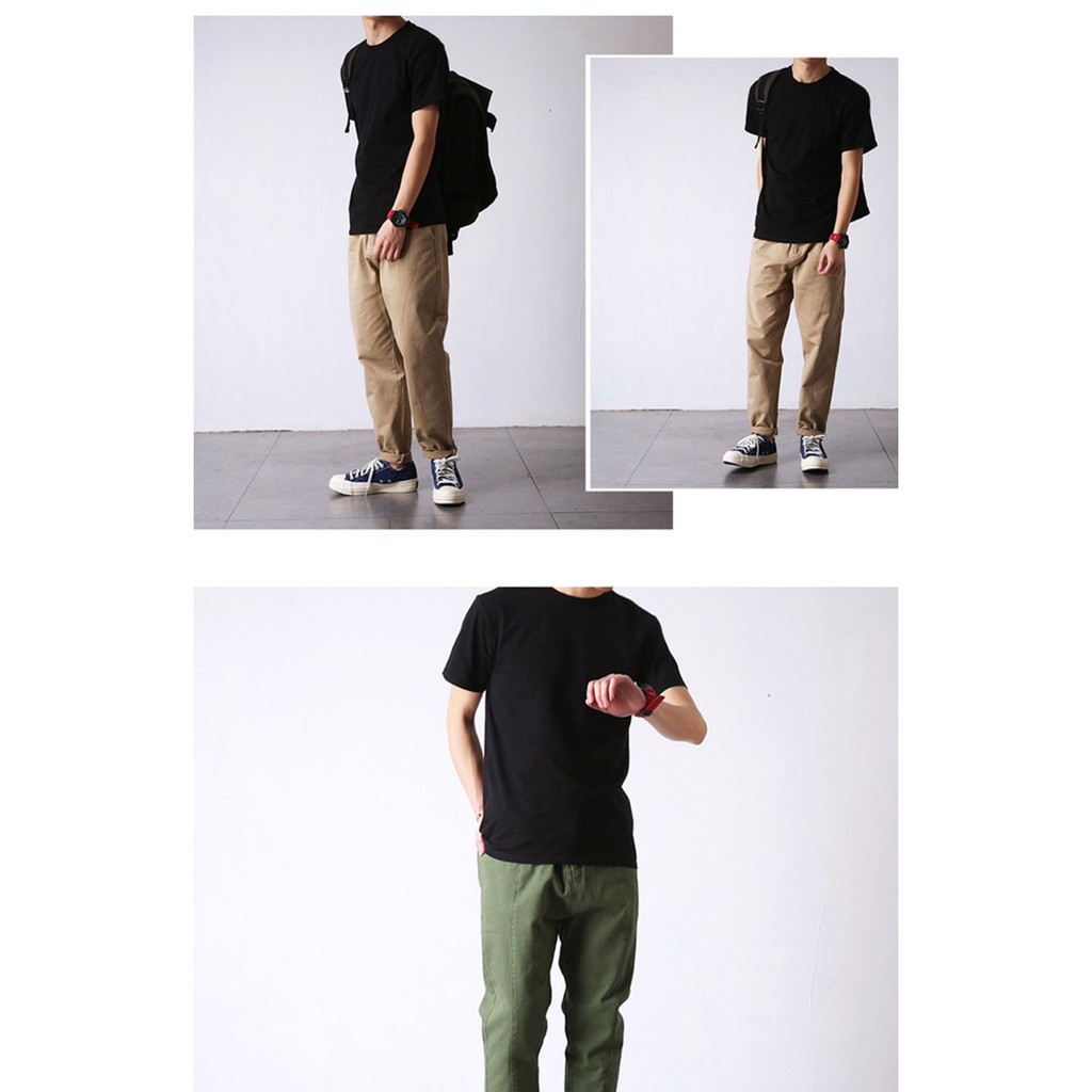 Áo thun trơn ngắn tay không cổ DOGINO Nam Nữ. Áo phông nam nữ unisex cổ tròn tay ngắn | BigBuy360 - bigbuy360.vn